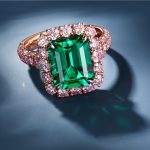 稀世双辉，再添传奇珍宝！轩灵重磅收藏无油Muzo祖母绿x阿盖尔粉钻瑰宝-「Diana」戒指